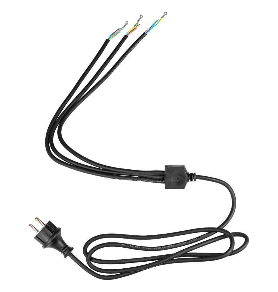 Kabel zasilający H05RN-F 2m 3G 3x0,75 1/3