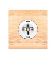 Kinkiet E27 LED Eos ruchomy x1 czarny + drewno