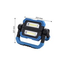 Naświetlacz LED SMD 2x5W 4500K akumulator | LVT