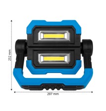 Naświetlacz LED SMD 2x5W 4500K 6xAAA | LVT