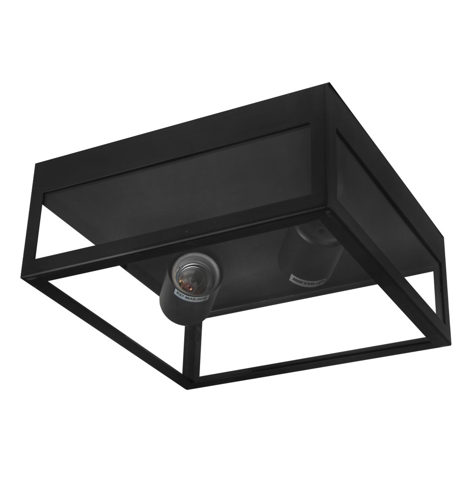 Lidio E27 Architectural Ceiling Light, Black | LVT