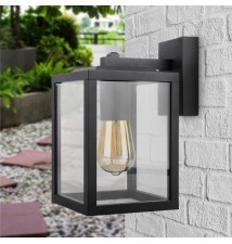 Oprawa architektoniczna Lidio E27 kinkiet czarna