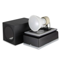 Rhino GU10 Adjustable Architectural Light Fixture, Black | LVT