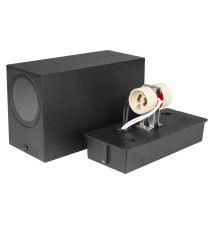 Oprawa architektoniczna Lida GU10 czarna Duo | LVT