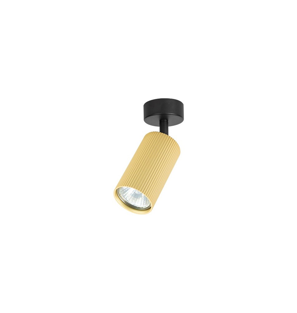 Kinkiet GU10 LED Lucerno ruchomy x1 czarny + złoty | LVT