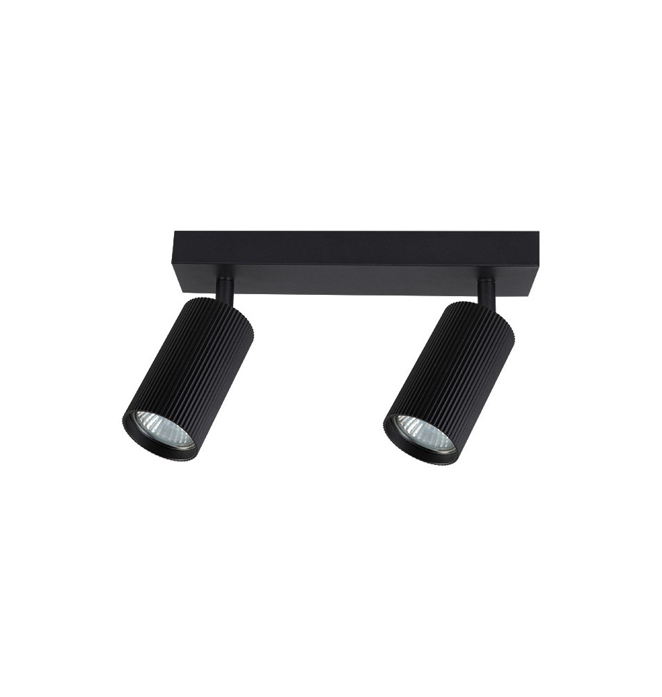 Kinkiet GU10 LED Lucerno ruchomy x2 czarny