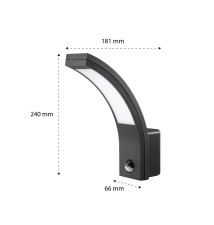 Oprawa architektoniczna Diron LED 10W czujnik PIR