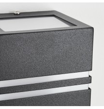 Oprawa architektoniczna Nela GU10 czarna kwadratowa Duo