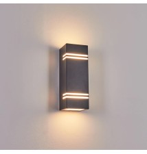 Oprawa architektoniczna Nela GU10 czarna kwadratowa Duo | LVT