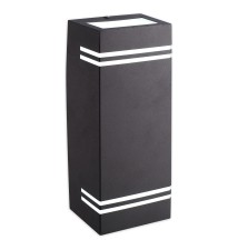 Oprawa architektoniczna Nela GU10 czarna kwadratowa Duo