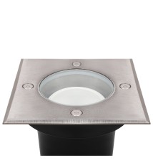 GU10 Square LED Recessed Light, IP67, 230V, 110mm | LVT