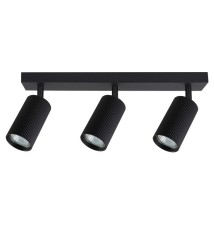 Kinkiet GU10 LED Lucerno ruchomy x3 czarny | LVT