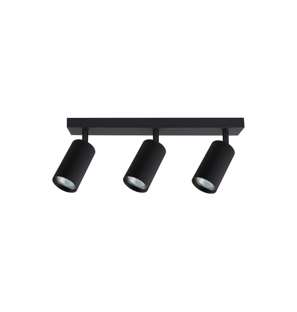 Kinkiet GU10 LED Lucerno ruchomy x3 czarny | LVT