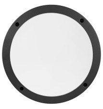 Oprawa architektoniczna Paula E27 czarna okrągła