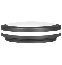 Oprawa architektoniczna Paula E27 czarna okrągła