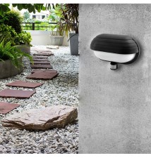 Oprawa architektoniczna Froda E27 czarna PIR | LVT