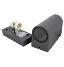 Oprawa architektoniczna Luna GU10 szara Duo