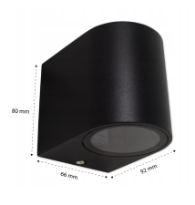 Oprawa architektoniczna Luna GU10 czarna