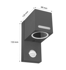 Oprawa architektoniczna Lida GU10 PIR