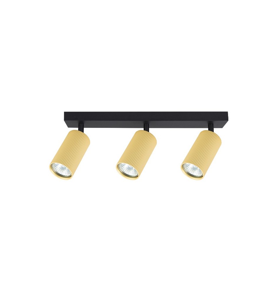 Lucerno Adjustable GU10 LED Wall Sconce, Set of 3, Black + Gold | LVT
