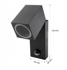 Oprawa architektoniczna Rhino GU10 PIR