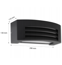 Oprawa architektoniczna Corso E27 czarna