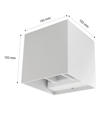 Oprawa architektoniczna Kira LED 6W regulacja biała