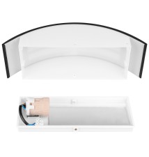 Oprawa architektoniczna Doris E27 czarna