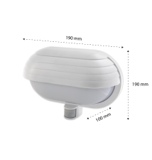 Oprawa architektoniczna Froda E27 biała PIR