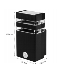 Oprawa architektoniczna Inez GU10 czarna PIR