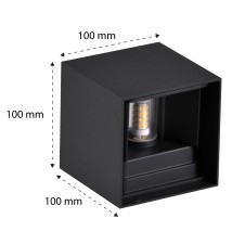 Oprawa architektoniczna Kira LED G9 regulacja czarny | LVT
