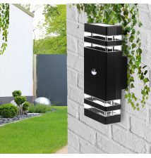 Oprawa architektoniczna Inez GU10 IP65 czarna PIR