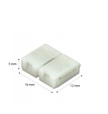 Złączka do taśmy LED 8mm zatrzaskowa dwustronna | LVT