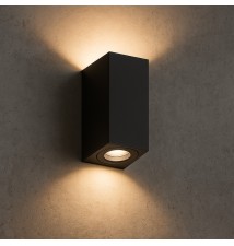 Oprawa architektoniczna Lida PC LED GU10 duo czarna | LVT
