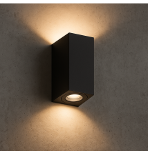 Oprawa architektoniczna Lida PC LED GU10 duo czarna