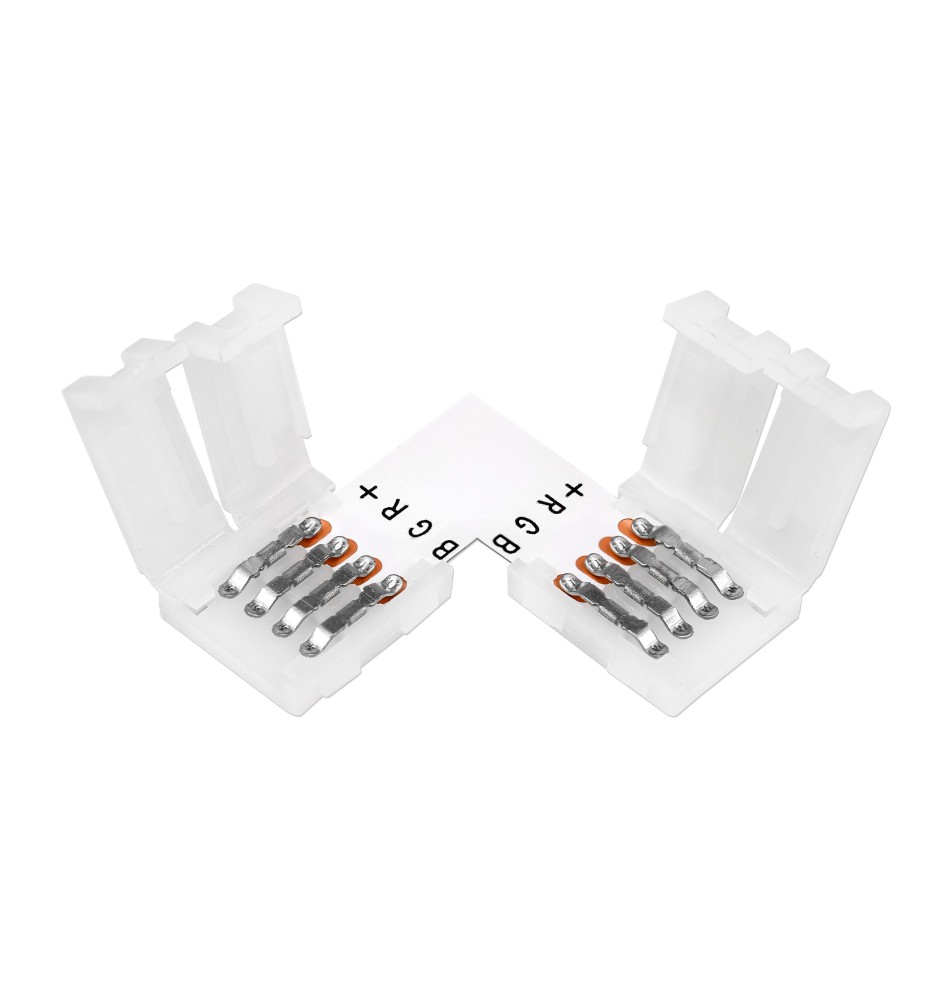 Złączka do taśmy LED kątowa 10mm typ L RGB | LVT