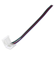 Złączka do taśmy LED 10mm zatrzaskowa RGB z kablem