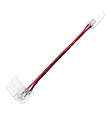 Złączka do taśmy LED 10mm zatrzaskowa z kablem x2 | LVT