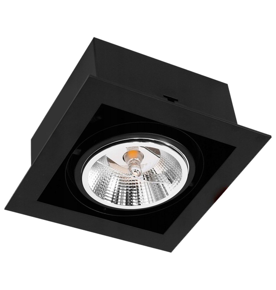 Oprawa halogenowa AR111 GU10 ruchoma pojedyncza czarna