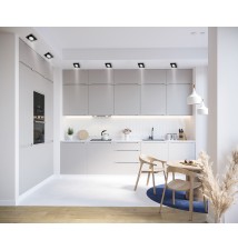 Oprawa halogenowa AR111 GU10 ruchoma pojedyncza czarna | LVT
