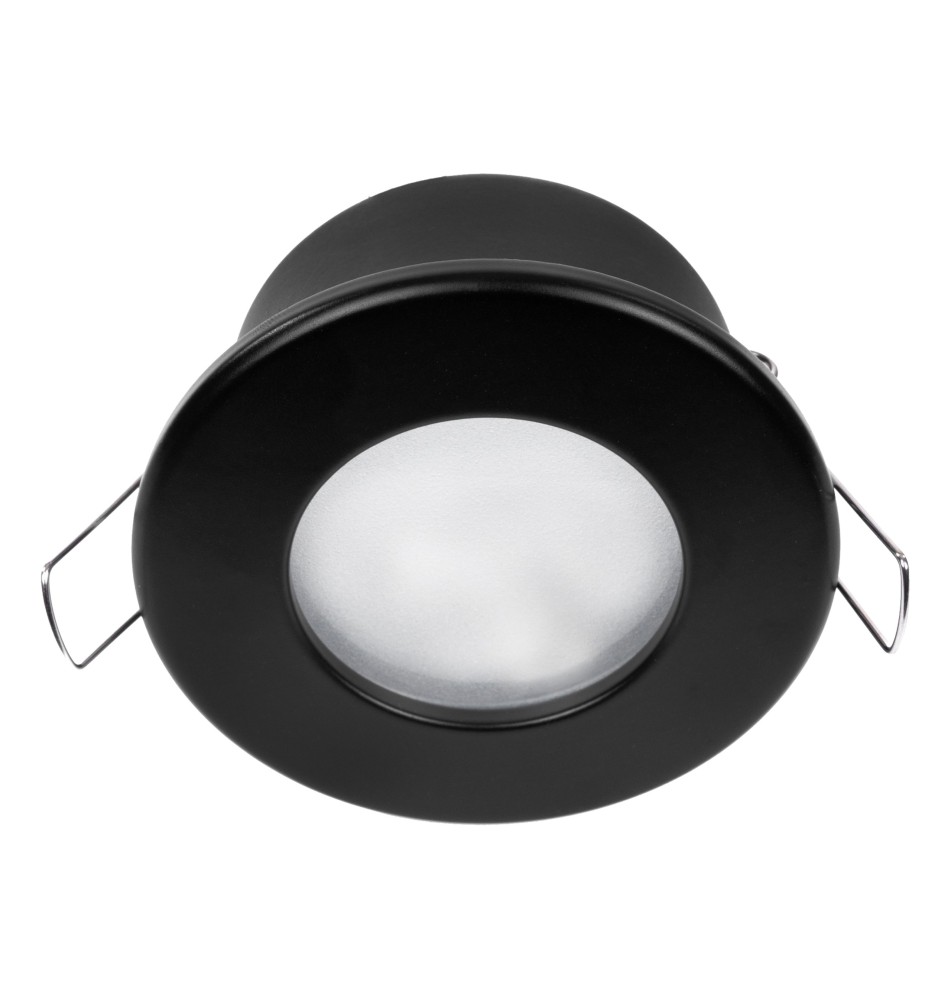 Oprawa halogenowa IP44 okrągła czarna + GU10