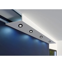 IP44 Round Black Halogen Light Fixture + GU10 | LVT