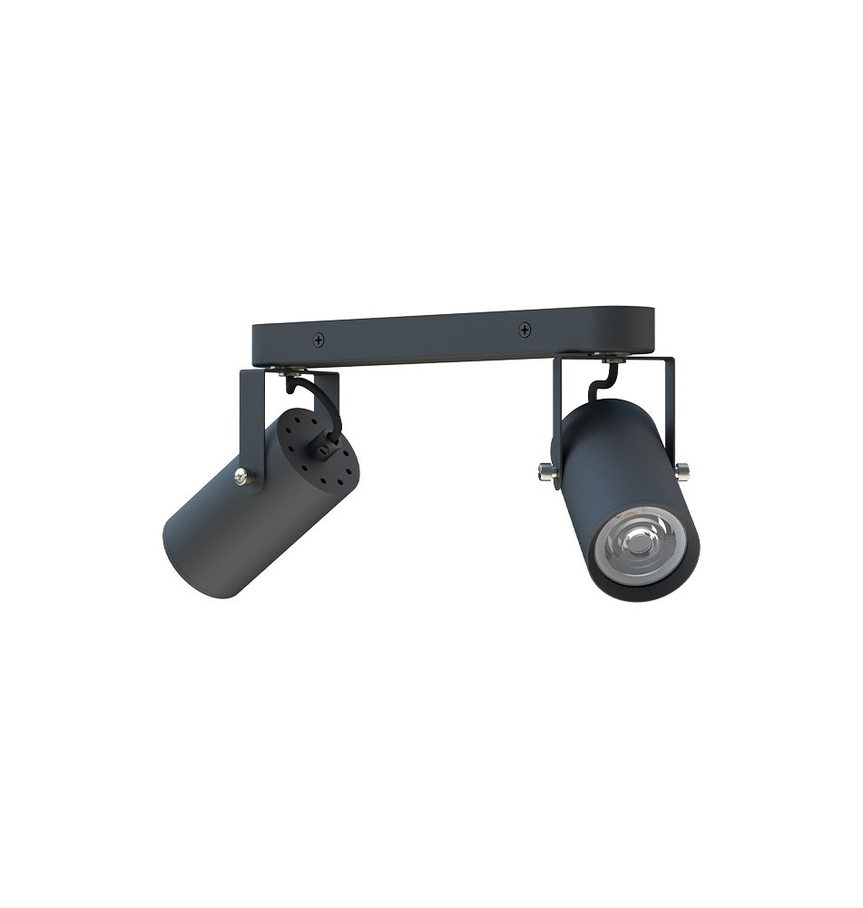 Kinkiet GU10 LED Simon ruchomy x2 czarny | LVT
