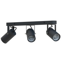 Kinkiet GU10 LED Simon ruchomy x3 czarny | LVT