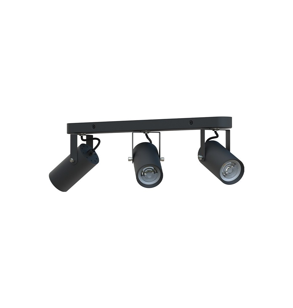Kinkiet GU10 LED Simon ruchomy x3 czarny | LVT
