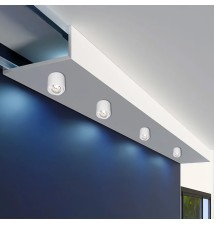 Oprawa natynkowa AR111 okrągła 139x100 biała ruchoma