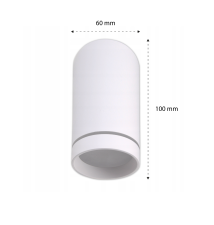 Oprawa natynkowa LED 5W 4000K okrągła biała 60x100