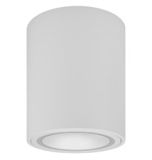 GU10 Round Surface-Mounted Light Fixture, 80x100, White Acrylic | LVT