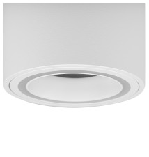 Oprawa natynkowa GU10 okrągła 80x100 akryl biała