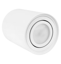 GU10 Round Surface-Mounted Light Fixture, 85x115, Adjustable, White | LVT